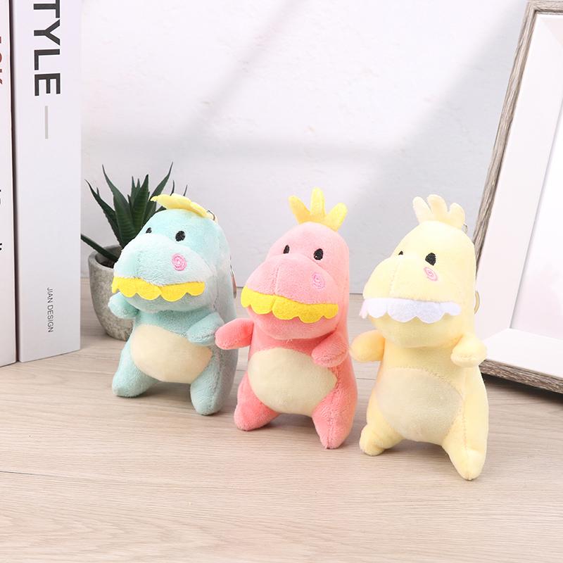 1Pcs Cute Little Dinosaur Pendant Doll Plush Toy Key Chain Bag Pendant Doll Kids Gifts