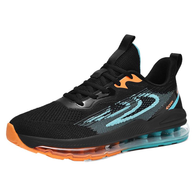 Sneakers men's large size summer 2025 new air cushion shock absorption running thick sole 45 sports raw breathable 46 trendy shoes 47