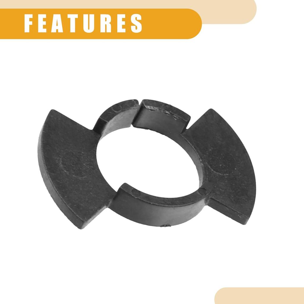 Automotive LED Headlight Bulb Retainer Adapter Holder Socket - Car Headlight Socket - for Honda H1 Plastic Black - 1 Pair