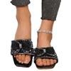 Summer Fairy Style Pearl Bow Versatile Flat Flip-flops for Women In Flip-flops