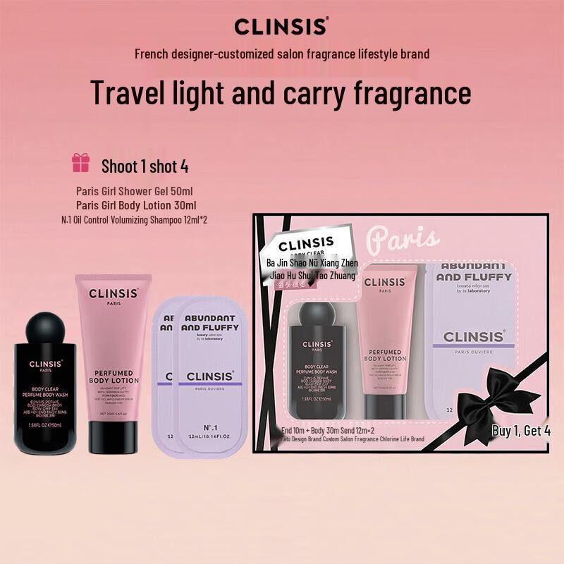 CLINSIS Paris Girl Scented Bath & Body Gift Set