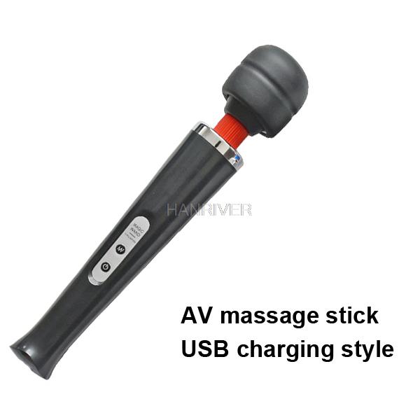 New 10 Speeds Magic Wand Massager,Big Magic Wand Massage Stick AV Vibrators Sexy Clit Vibrator Sex Toys for Women 32 *