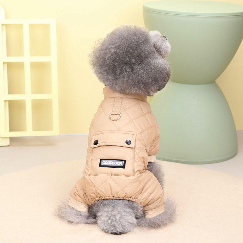 Waterproof Puppy Overalls Boy Dog Jumpsuit Winter Fleece Dog Clothes for Small Dogs Pet Jacket Chihuahua Costume Yorkie Pug Coat