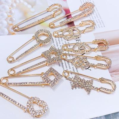1pc Elegant Brooches Pin Rhinestone Women Accessories Jewelry Crystal All Match High Quality