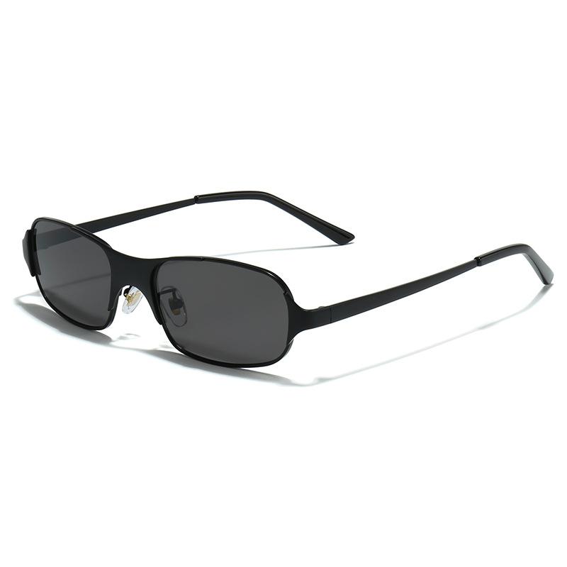 2026 New Fashion Sunglasses, Retro Spice Girl Small Frame Personalized Metal Narrow Frame Sunscreen Sunglasses