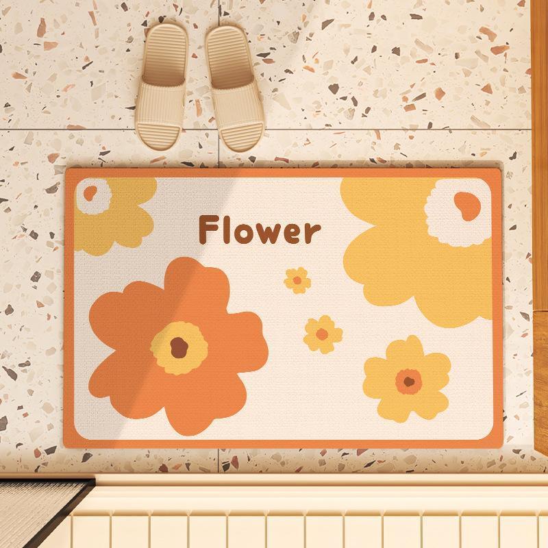 

Свежий коврик для пола, утолщенный коврик для туалета, легкосохнущий коврик для туалета и душа, износостойкий и нескользящий коврик для ног в ванной 40X60cm 15.7X23.6in