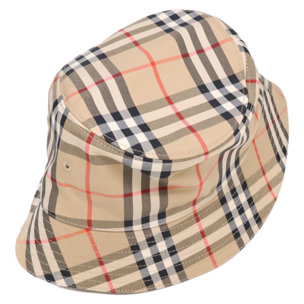 Burberry [Excellent Condition/Domestic Authentic] 8026927 Vintage Check Panel Bucket Hat Hat M Archive beigeUsed