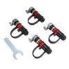 4Pcs Tire Deflator Kit Aluminum Alloy Car Tire Pressure Relief Valve Supports Adding Tire Pressure Sensor