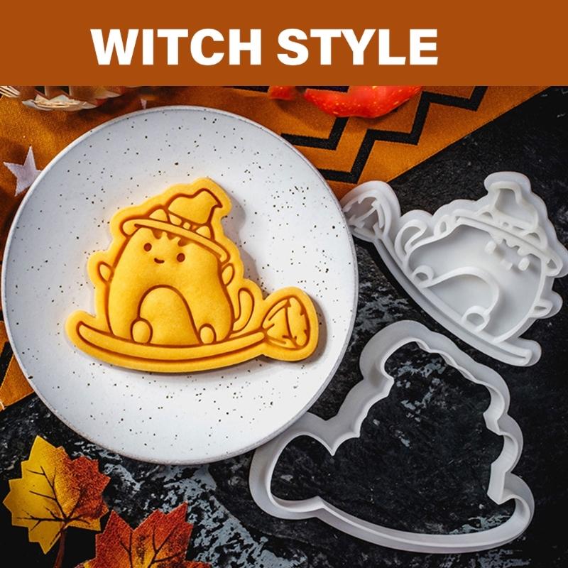 5 Set Cookie Moulds Biscuit Molding Pastrys Decorating Molds Halloween Biscuit Moulds Baking Supplies for Biscuit