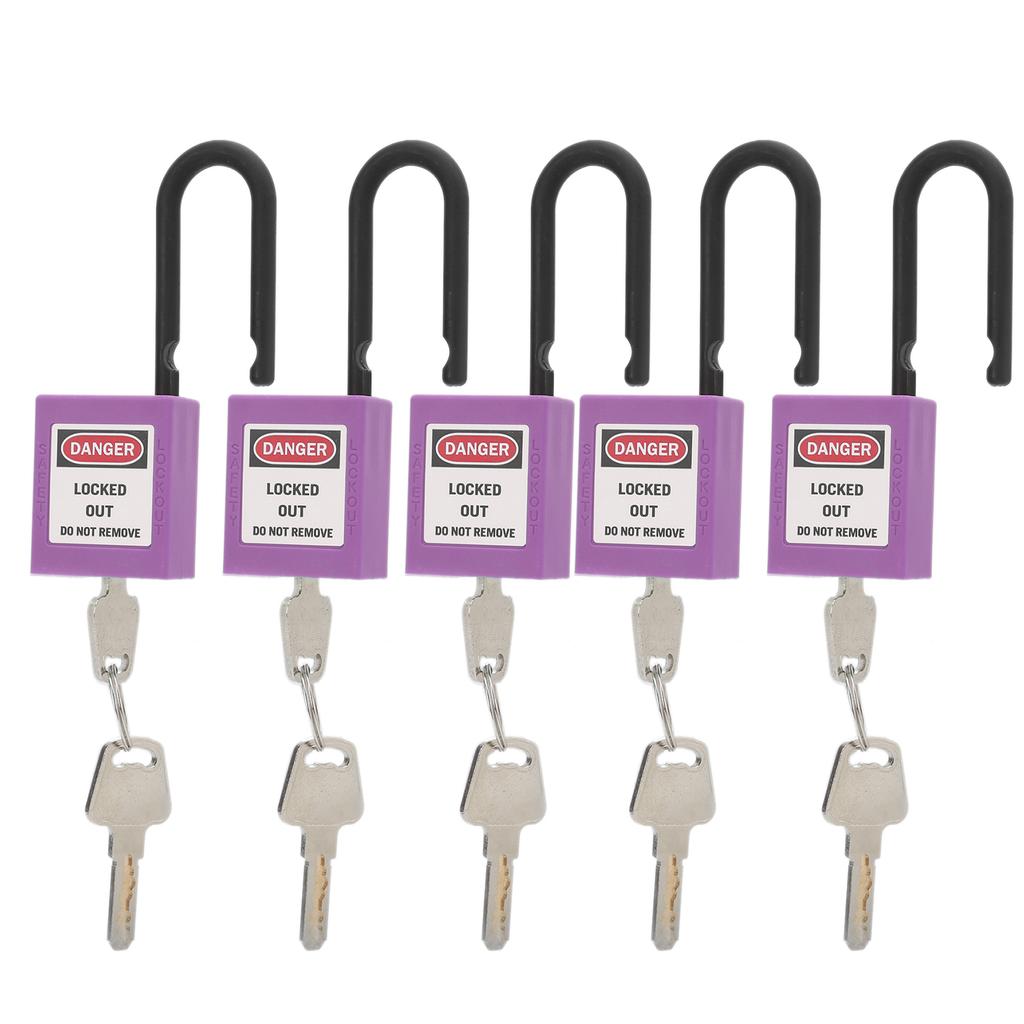 5Set 38mm/1.5in Safety Lockout Engineering Insulation Skid Resistance for Factories Construction