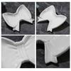 Bow Soap Dish Bathroom Ceramic Soap Holder with Self Draining No Water Accumulation Soap Tray for Home Dormitory Washbasin Bathroom Shelf