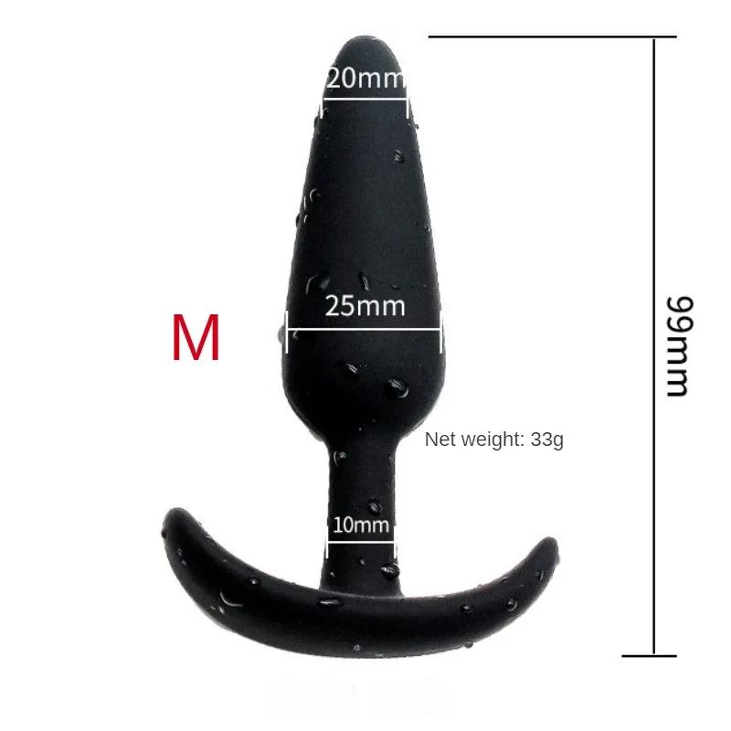 3 Sizes 100% Soft Silicone Adult Plug Butt Plugs Adult Sex Toy for Men Women Gay Unisex Couples Anal Prostate Trainer Massager