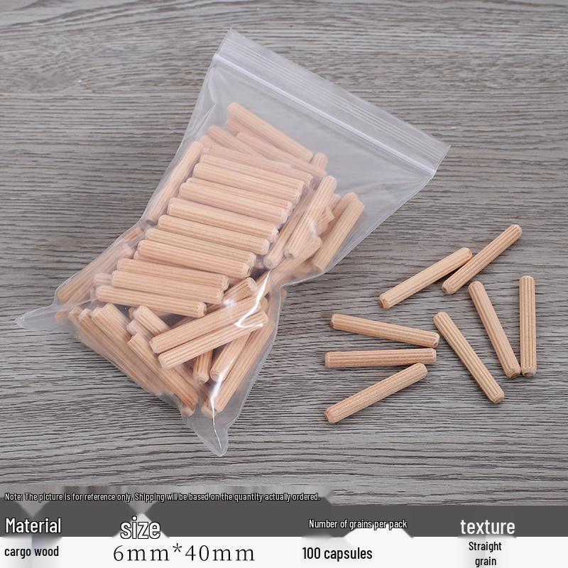 Straight & Oblique Grain Wood Dowels, Plugs, Tenons, Wedges, and Board Connectors for Furniture & Cabinets