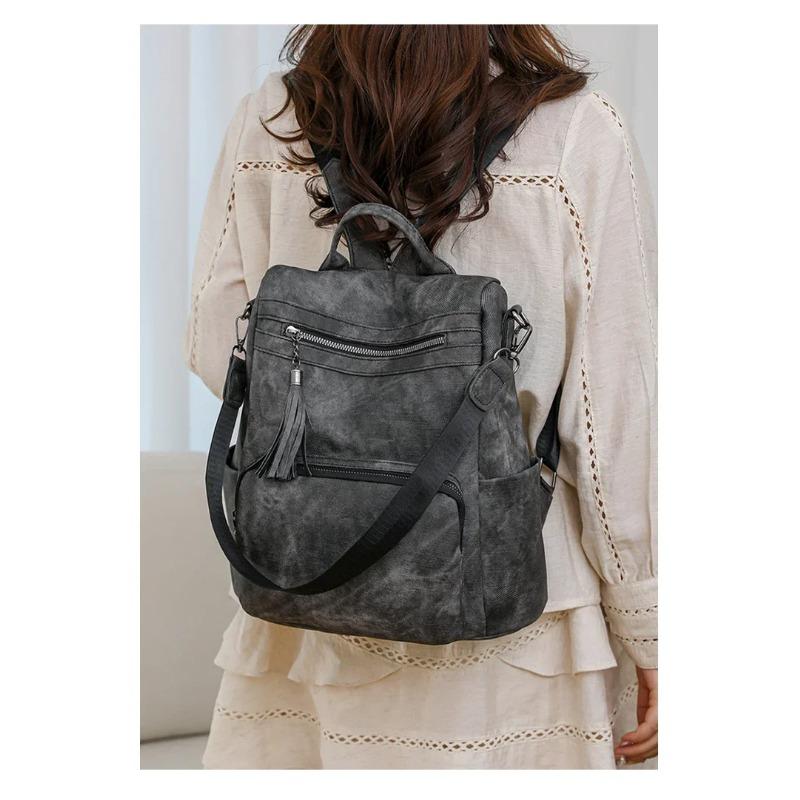 Fashiable PU Women's Casual Classic Multifunctial Backpack 2026 New Niche Design School Bag Unisex Backpack Bolso De Mujer