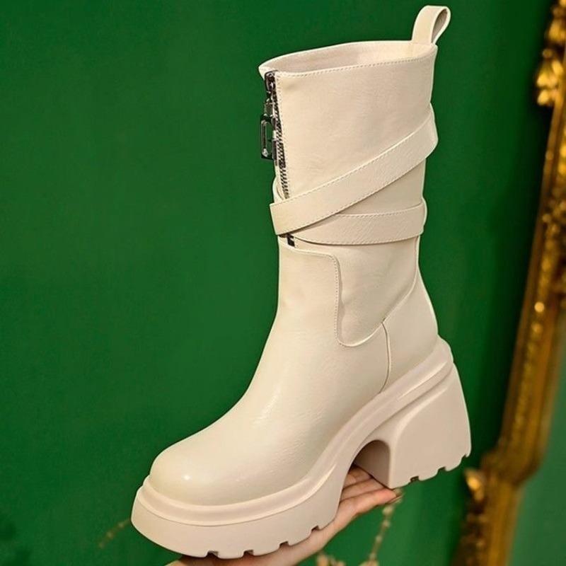 Women's Boots, Single Boots, High Heels, Thick Heels, Anti-slip Women's Shoes