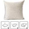Succulent Cactus Floral Pillow Covers 22 X 22 Inch Set of 4 Tropical Green Plants Flower Summer Decorative Throw Pillow Case Cotton Linen Square