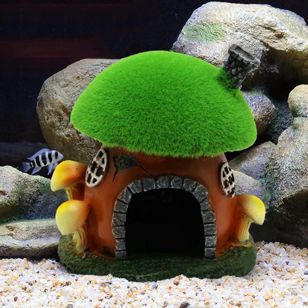 Fish Tank Shelter  Eco-friendly   Aquarium Landscaping Fish Tank Mushroom House Aquarium Accessories
