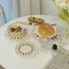 Simple Rural Style Coaster Cotton Rope Table Mat Cotton Thread Weaving Simple Fabric Dining Mat Dish Mat Thermal Insulation Mat