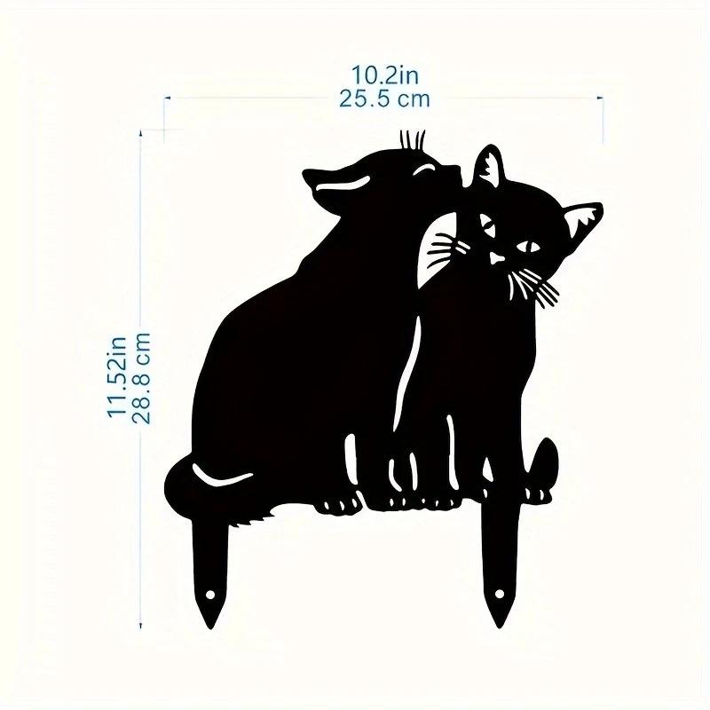 Cross Metal Ground Insert Sign for Garden Decoration