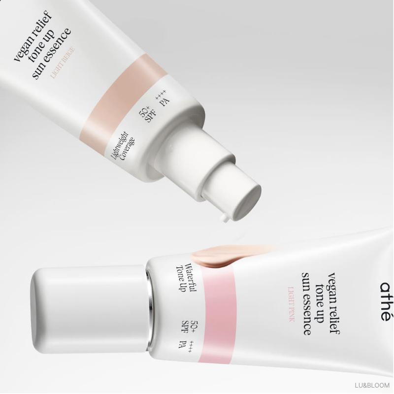 athé Vegan Relief Tone-Up Sun Essence SPF50+ PA++++ 50ml (+Free gift)