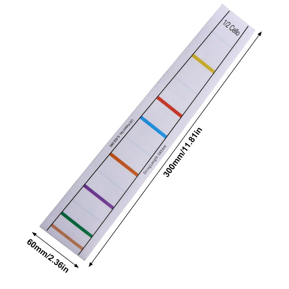 Cello Fret Finger Sticker Adhesive Fret Board Label Finger Sticker For Cello Practice Training Beginners Cello Finger Guides