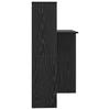 Scrivania Effetto Rovere Nero 131,5 x 50 x 106,5 cm