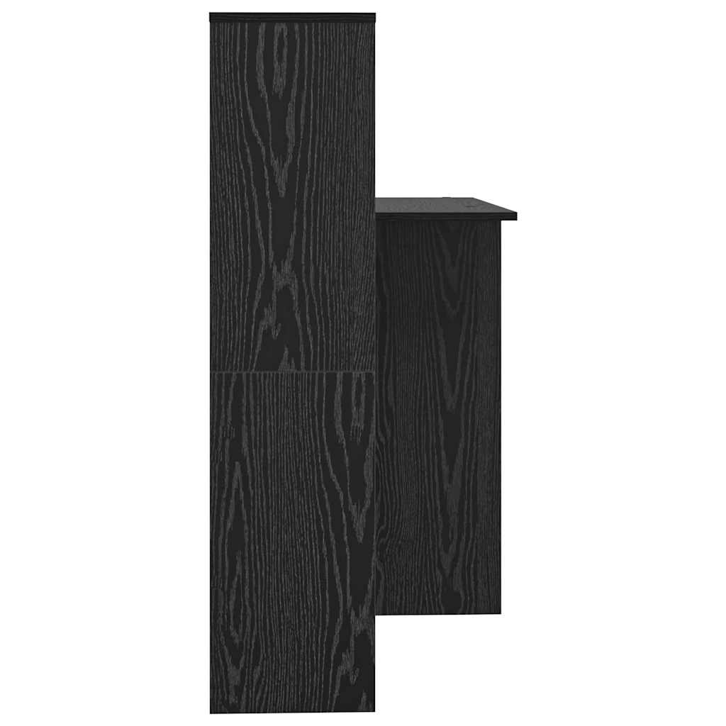Scrivania Effetto Rovere Nero 131,5 x 50 x 106,5 cm