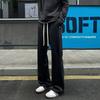 Men S Loose Straight Leg Drawstring Casual Sweatpants High Street Style