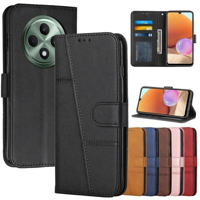 Leather Flip Reno12F Case On For OPPO Reno12 FS Reno 12F 11 11F 10 Pro 8T 8 7 Lite 5 Z 5G Magnetic Cases Etui Wallet Phone Cover