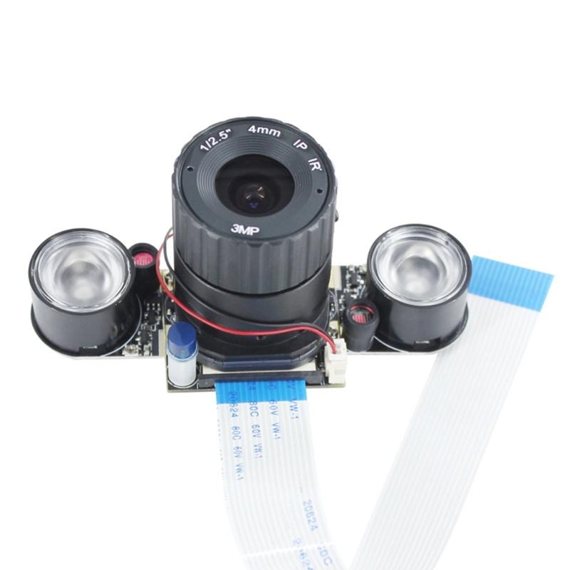 5MP Fisheye Camera 1080P 2592x1944 65°Diagonal Field View For RPi B 3/2 With Auto Day Night Switching