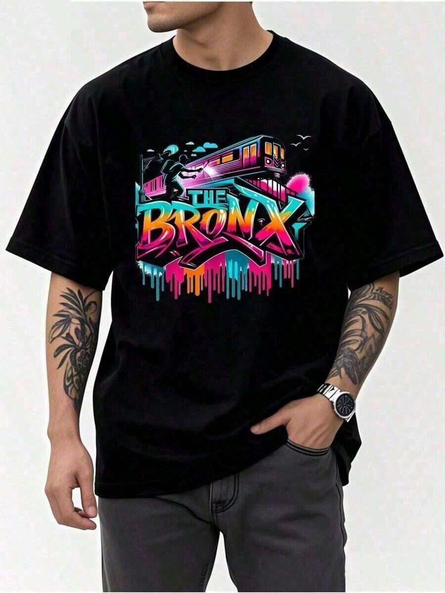 

50 Years Hip Hop Bronx Subway Graffiti Tee For Unisex T-Shirt S