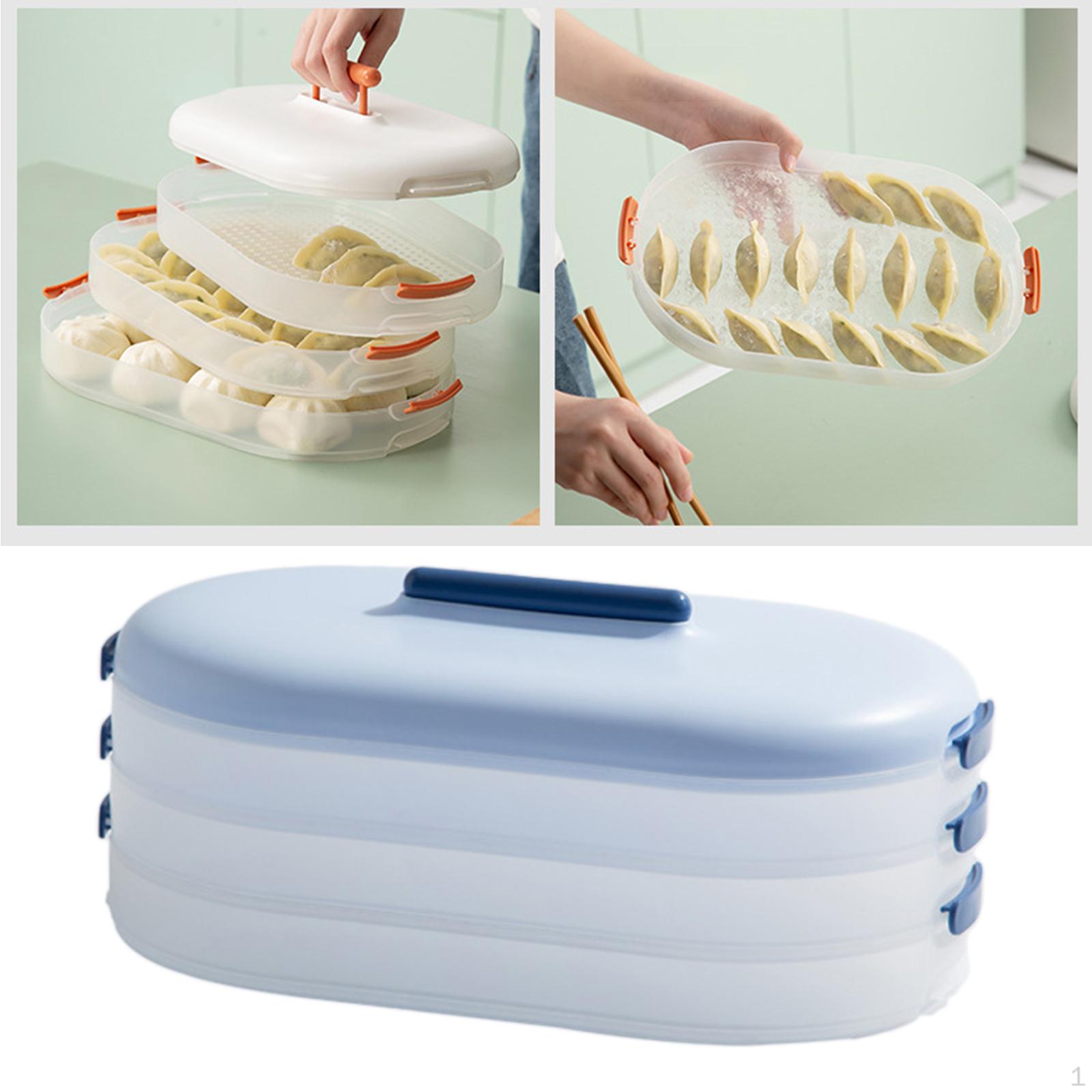 Refrigerator Food Container Organizer Snack Dumpling Cereal Meat Egg Holder Easy to Clean 1350₽