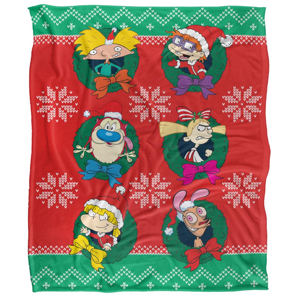 NICKELODEON 90'S Combo Silky Characters Supersoft Blanket
