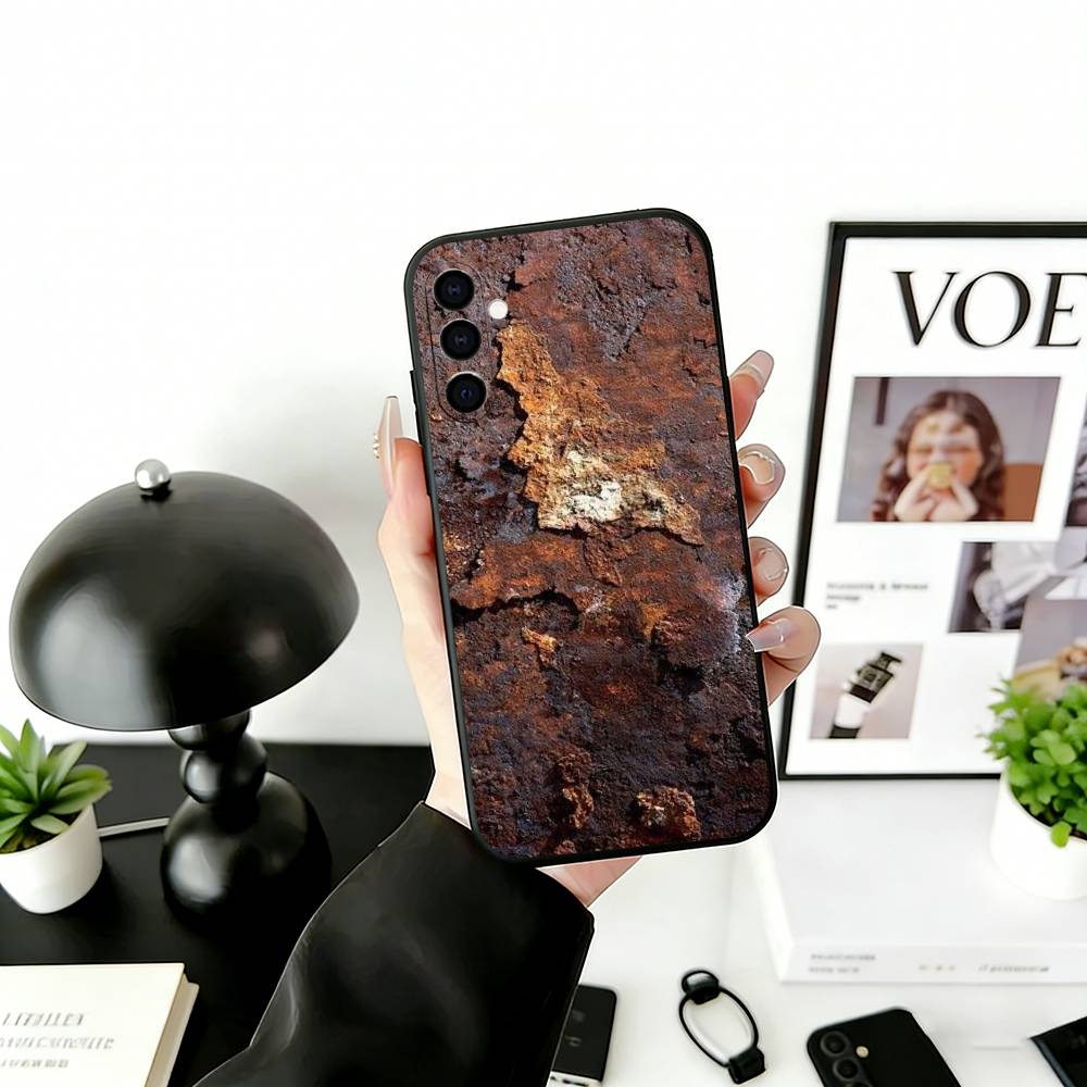 R-Retro I-Industrial R-Rusty Phone Case For Samsung Galaxy A73,A72,A71,A70,A53,A52,A51,Others Soft Black Cover Samsung a32 4g