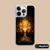 World Life Tree Mobile Phone Case for iPhone 17 16 15 14 13 12 11 Air Pro Max Plus Magsafe Silver Plating Colorful Cover Cover