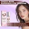 Choco Musk Marshmallow Perfume 8ml, Long Lasting Sweet Gourmand Fragrance, Women's Eau de Parfum, Portable Perfume Oil Roll On