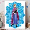 Disney Pearl Painting Frozen Anna Handmade DIY Pearl Gem Painting Pictures Crafts Special Shape Home Wall Decoration