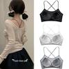 Women's Summer Backless Camisole Bra with Chest Pad - Student Non-Slip Bandeau