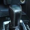 Auto Leder Schalthebelknauf Abdeckung für Mazda 3 Axela Atenza CX-5 CX3 CX-3 CX5 2015- AT Schaltkopf Manschetten Handbremsabdeckungen