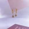 Schicke Runde Zirkonia Ohrstecker - Europäischer & Amerikanischer Stil, Diamantbesetzt, Edelstahl