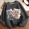 Cute Little Cat Hoodie for Children, Long-sleeved Loose Coat for Boys and Girls in Spring and Autumn