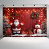 Weihnachtswunderland Hintergrund - 1 Stück Polyester Frohe Weihnachten Banner Party Dekorationen Fotografie und Wanddekorationen