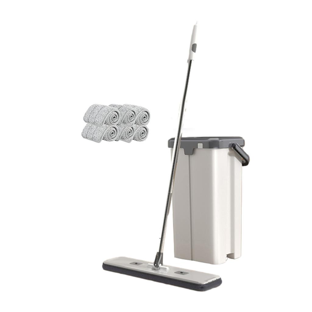 Household Large Flat Mop Floor With Bucket,360° Rotatable Cleaning Mop for Wash Floor,Home Labor-Saving Mopping Tool for Kitchen