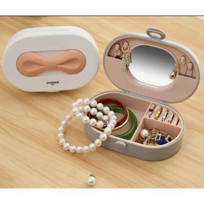 RSINC Θήκη & Οργανωτής Ταξιδιού Κοσμημάτων με Καθρέφτη Γυναικεία Θήκη Κοσμημάτων Κοριτσιών Κρεμ JL186905953583
