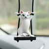 Autoanhänger Kreativ Niedlich Ast Katze Rückspiegelanhänger Auto Innendekoration Dekoration Geburtstagsgeschenk Autozubehör