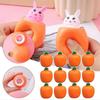 12Pcs Carrot Rabbit Squeeze Telescopic Toys Kids Stress Relief Radish Bunny