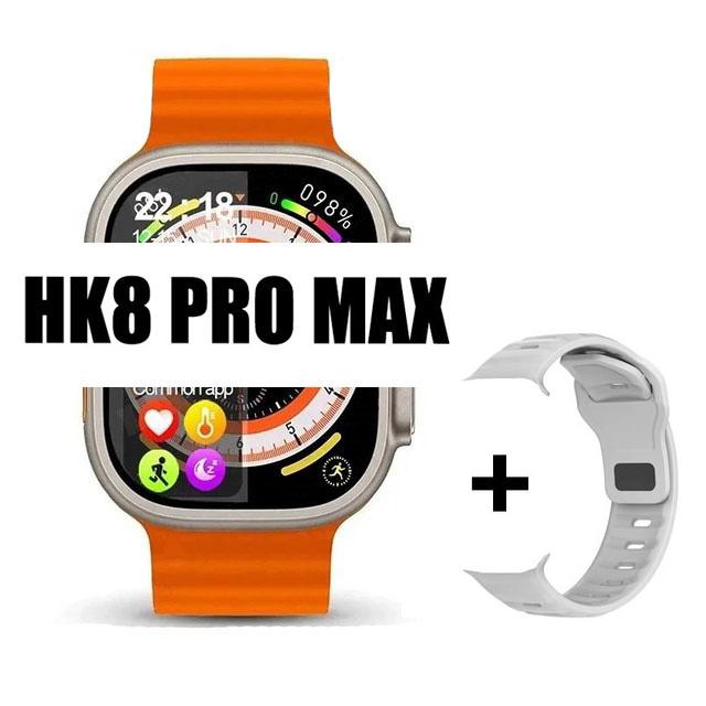 Ceas inteligent original Hk8 Pro Max, pentru bărbați, seria 8, 49 mm, 2,2 inci, cu reîmprospătare ridicată, ecran Rtae, Nfc Compass Game Smartwatch pentru Apple Iphone
