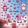 Valentine's Day Love Window Sticker Cartoon Dwarf Pvc Self-adhesive Marriage Wedding Wall Sticker Atmosphere Decoration Decals