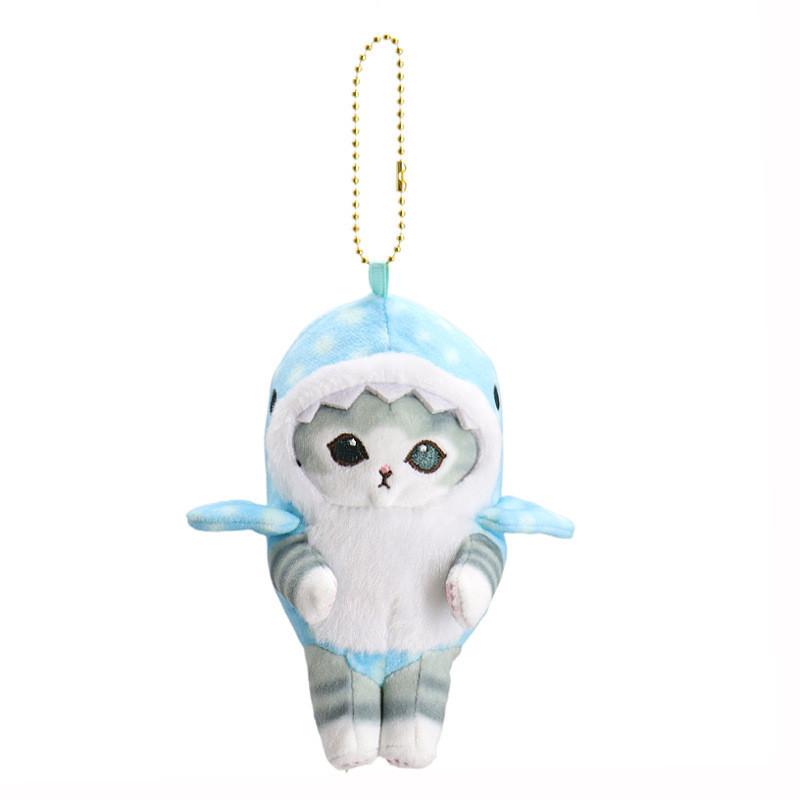 Adorable Plush Cat Keychain Cute Standing Cat Stuffed Animal Charm