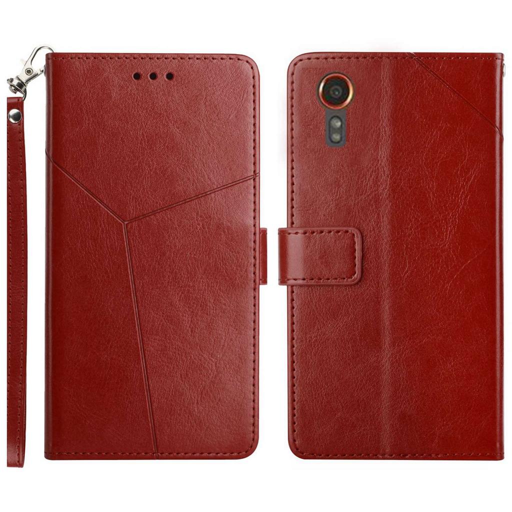 HT01 For Samsung Galaxy Xcover7 Wallet Leather Case Protective Phone Cover